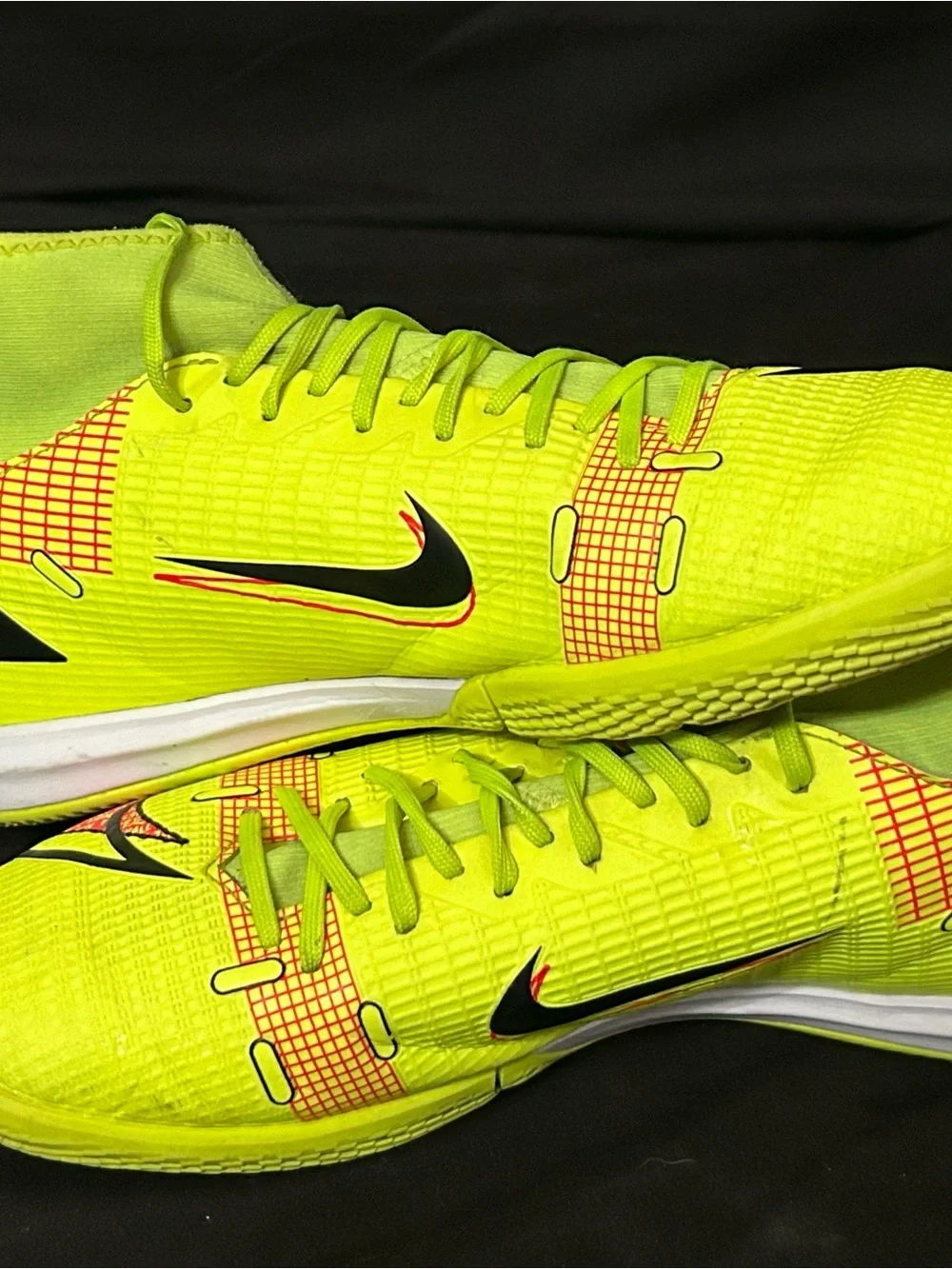 Nike Mercurial Superfly 8 Academy Ic Volt-Black-B Crimson Sz 7.5 CV0847-760